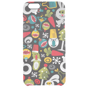 Ugly Christmas and Happy New Year Clear iPhone 6 Plus Case