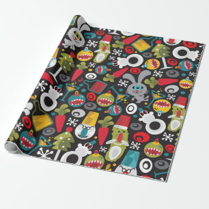 Ugly Christmas and Happy New Year Wrapping Paper