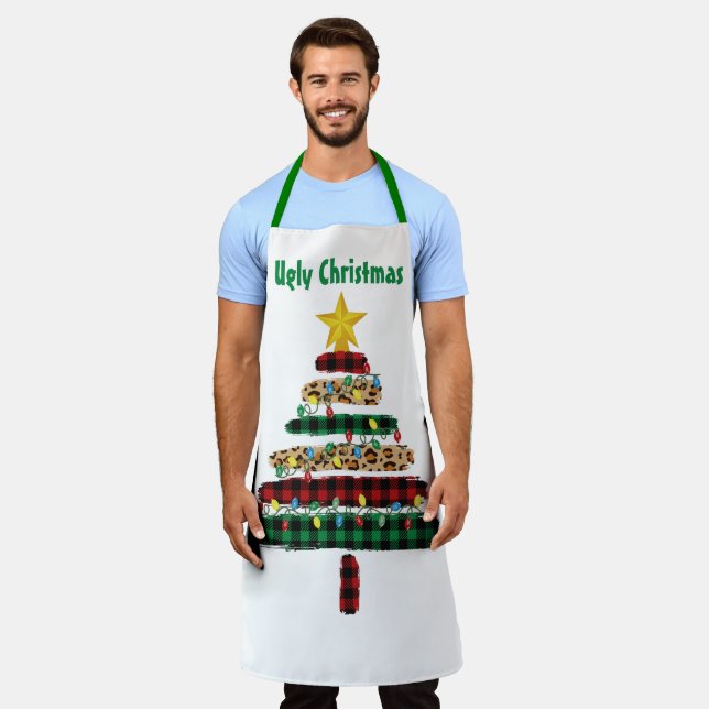Ugly Christmas Apron (Worn)