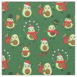 ugly christmas avocado santa festive fabric