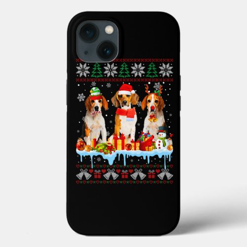 Ugly Christmas Beagle Dog Santa Xmas Dog Costume 7 iPhone 13 Case