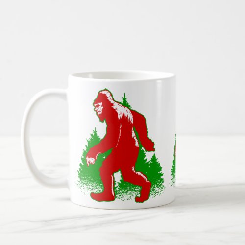 ugly christmas bigfoot yeti coffee mug