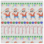 Ugly Christmas Dabbing Santa Fabric