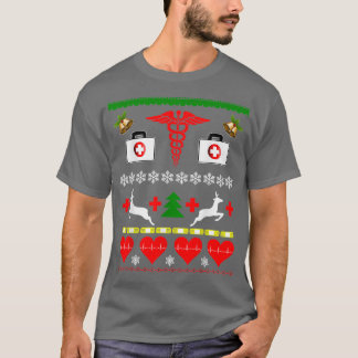Ugly Christmas Design Nurse Doctor Medical Profess T-Shirt
