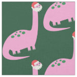 ugly christmas dinosaur brontosaurus fabric