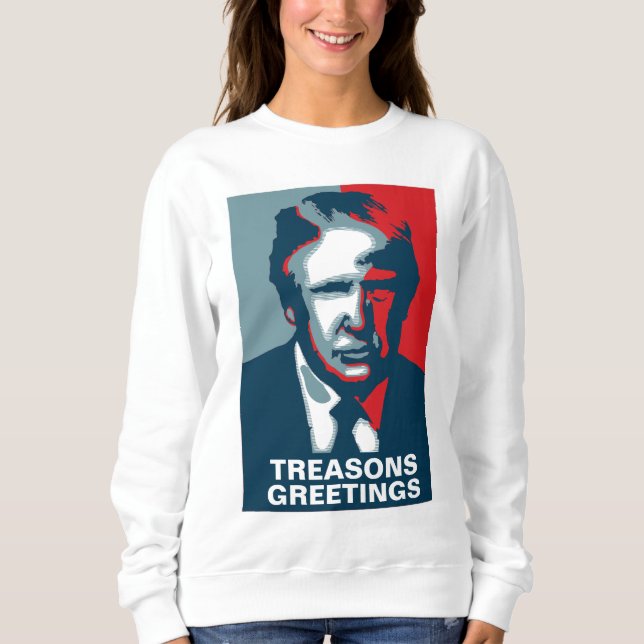 Ugly Christmas Donald Trump  Sweatshirt (Front)