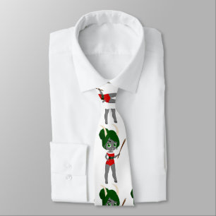 ugly christmas female krampus neck tie