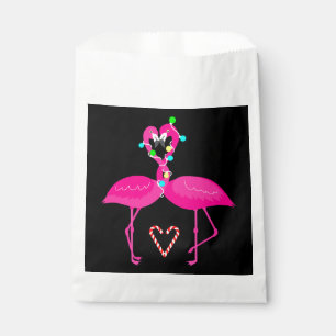 ugly christmas flamingo candy cane  favor bag