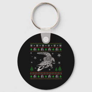 Ugly Christmas  for Alligator Lovers Fun Ugly  Keychain