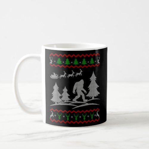Ugly Christmas Funny Bigfoot Sasquatch  Coffee Mug