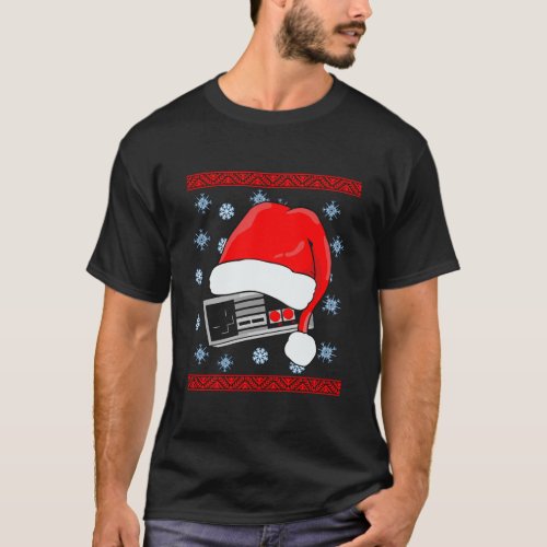 Ugly Christmas Gamer Video Gaming T_Shirt