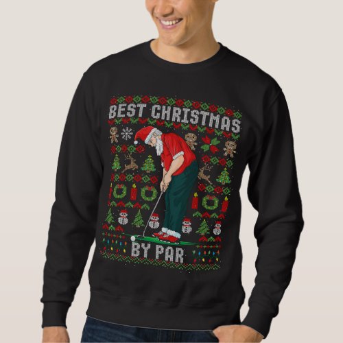 Ugly Christmas Golf Santa Claus Pun Gift Sweatshirt