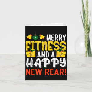 Ugly Christmas Gym Santa Werlifting Card