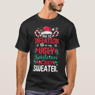 Ugly Christmas In July Sweater Funny Inflation Sum