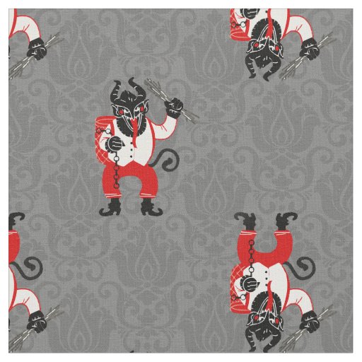 ugly christmas krampus xmas monster antique fabric