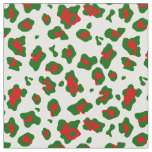 ugly christmas leopard animal print  fabric