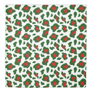 ugly christmas leopard print duvet cover