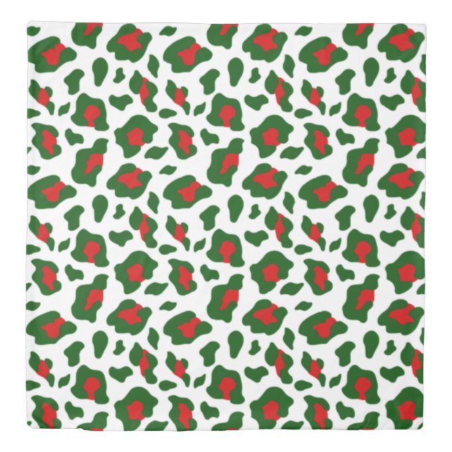 ugly christmas leopard print duvet cover (Front)