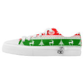 Ugly Christmas Low-Top Sneakers (Left Shoe Outside)