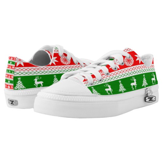 Ugly Christmas Low-Top Sneakers (Pair)