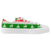 Ugly Christmas Low-Top Sneakers (Left Shoe Inside)