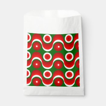 Ugly Christmas Mod Groovy Green  Favor Bag by funnychristmas at Zazzle