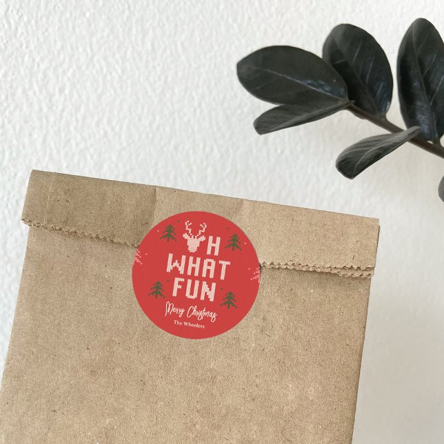 Ugly Christmas Party Favor Sticker (Creator Uploaded)