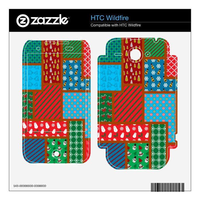 Ugly christmas pattern HTC wildfire skin
