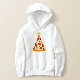 ugly christmas pizza tree funny italian xmas hoodie