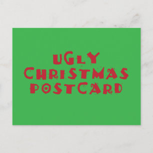 Ugly Christmas Postcard