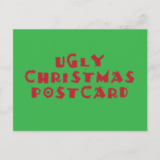 Ugly Christmas Postcard