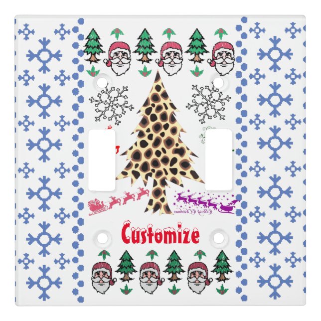 Ugly Christmas Random Mishmash Thunder_Cove Light Switch Cover (Front)