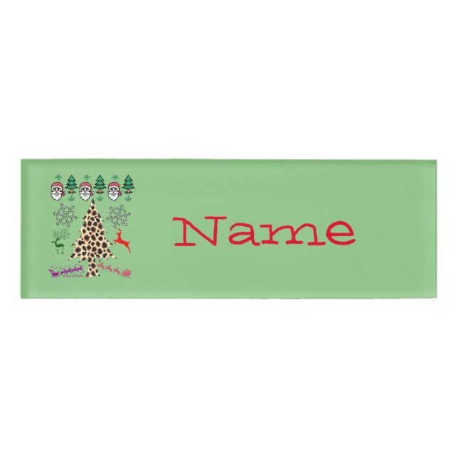 Ugly Christmas Random Mishmash Thunder_Cove  Name Tag (Front)