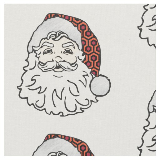 ugly christmas santa claus spooky hotel carpet fabric
