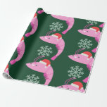 ugly christmas shrimp santa snowflake  wrapping paper<br><div class="desc">ugly christmas shrimp santa snowflake , shrimp  , christmas, christmas shrimp  , santa shrimp , ugly christmas, crustacean , seafood, marine life, whimsical</div>