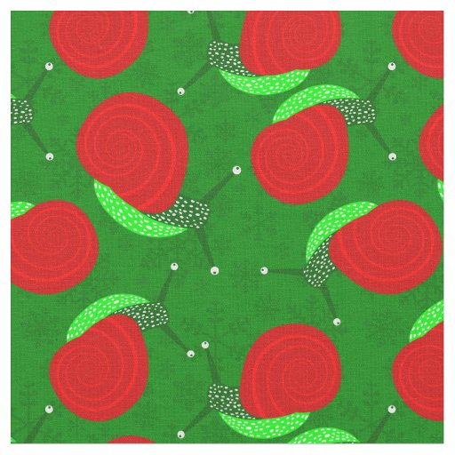 ugly christmas snails snowflakes bugs insects fabric