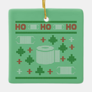 ugly christmas sweater 2020 ceramic ornament