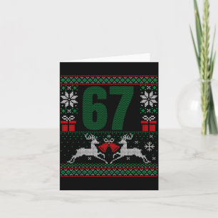 Ugly Christmas Sweater 67 Design Card