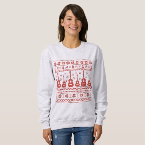 ugly christmas sweater acoustic guitar