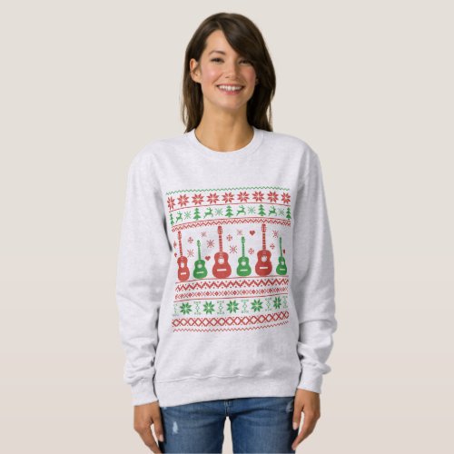 ugly christmas sweater acoustic guitar