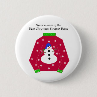 Ugly Christmas Sweater Award Button