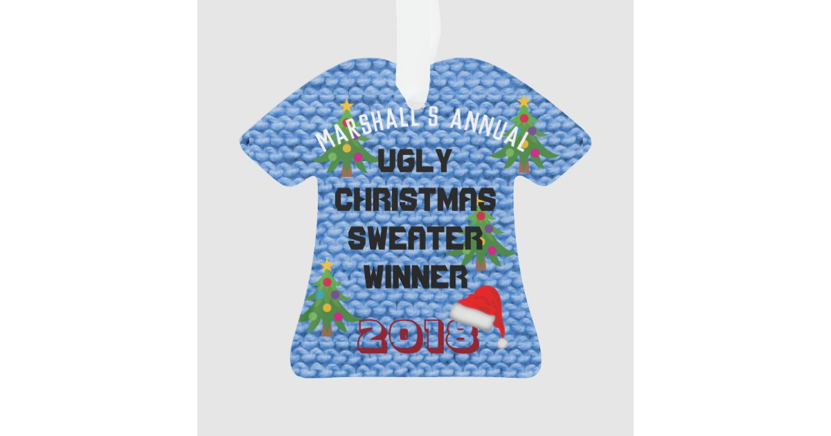 ugly-christmas-sweater-award-ornament-zazzle