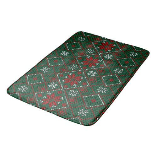 Ugly Christmas Sweater Bath Mat