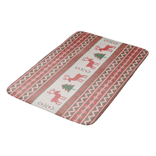 Ugly Christmas Sweater Bath Mat