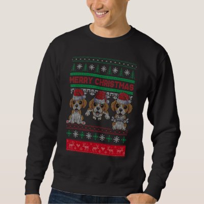 Ugly Christmas Sweater Beagle Cute Beagle Santa Ha