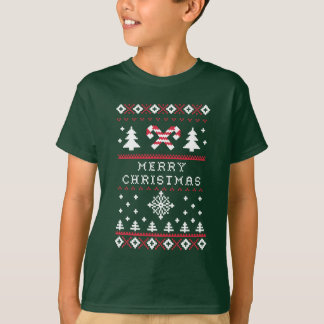 Ugly Christmas Sweater Candy Cane Merry Christmas
