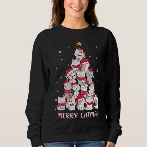 Ugly Christmas Sweater Cat Tree _ Funny Xmas Cat G