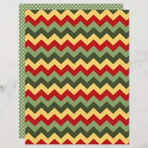 Ugly Christmas sweater chevron scrapbook paper