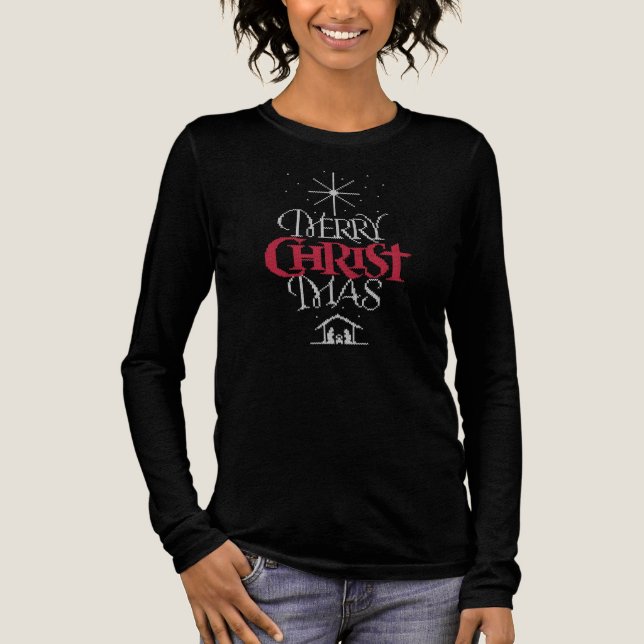 Ugly Christmas Sweater Christian Christ Jesus (Front)