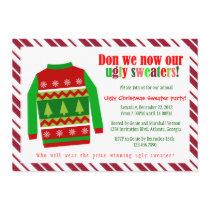 Ugly Christmas Sweater Christmas Party Invitation